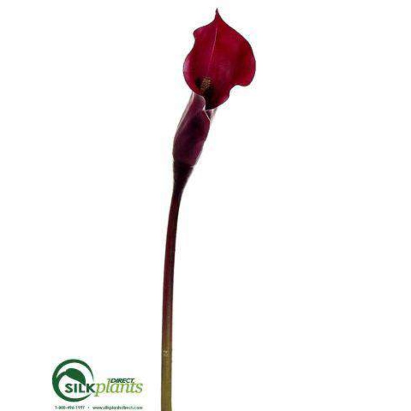 Large Calla Lily Spray – Burgundy – Pack of 12