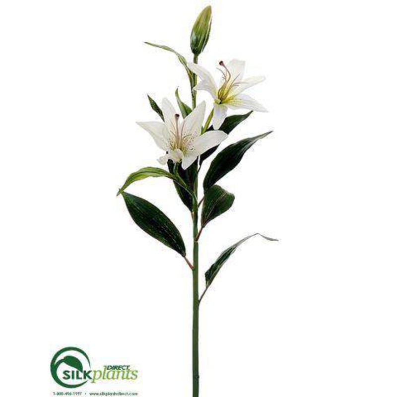Lily Spray – White – Pack of 12