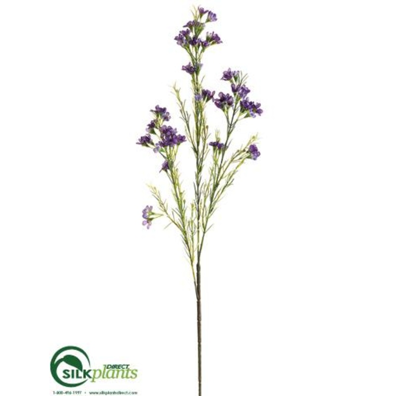 Wax Flower Spray – Purple Two Tone – Pack of 12