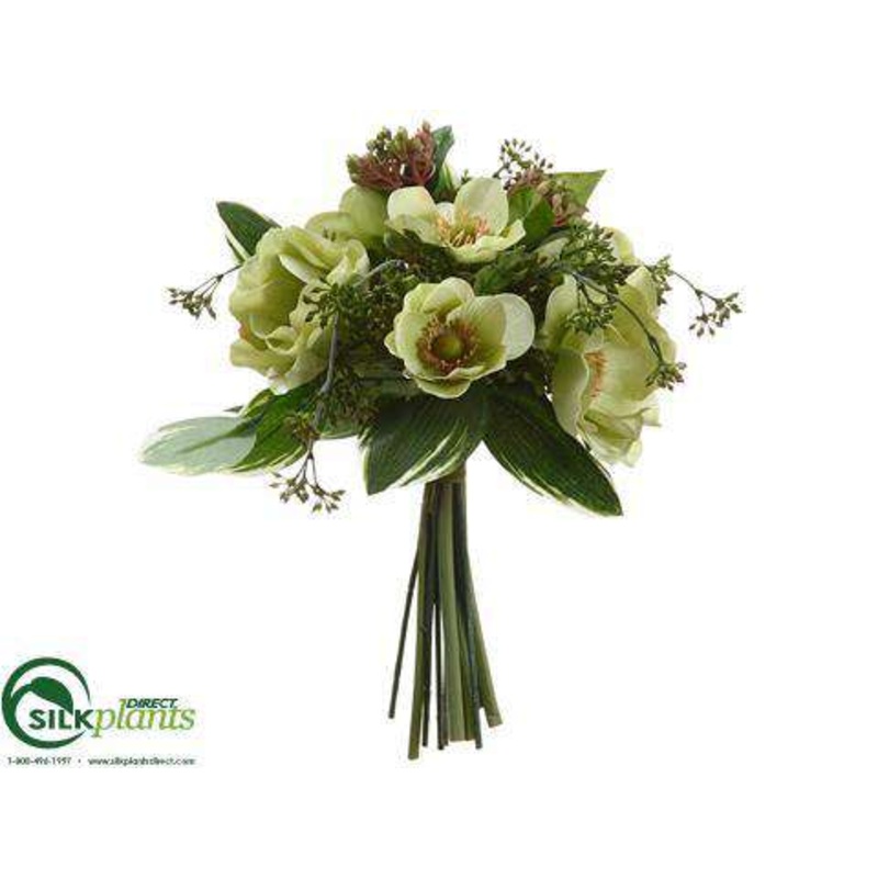 Anemone, Viburnum Berry Bouquet – Green – Pack of 6