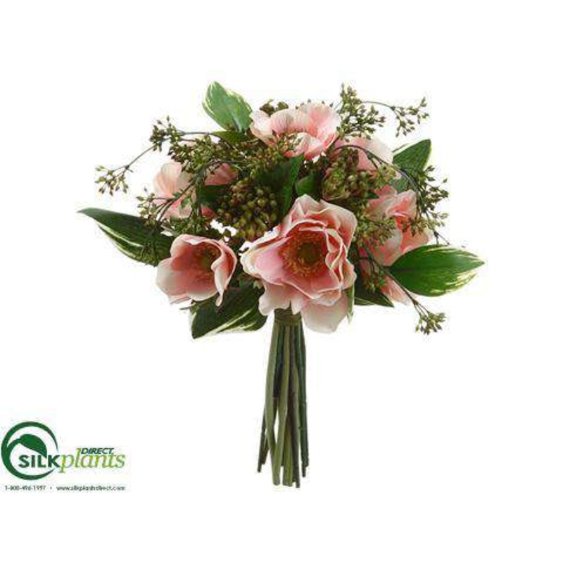 Anemone, Viburnum Berry Bouquet – Pink – Pack of 6