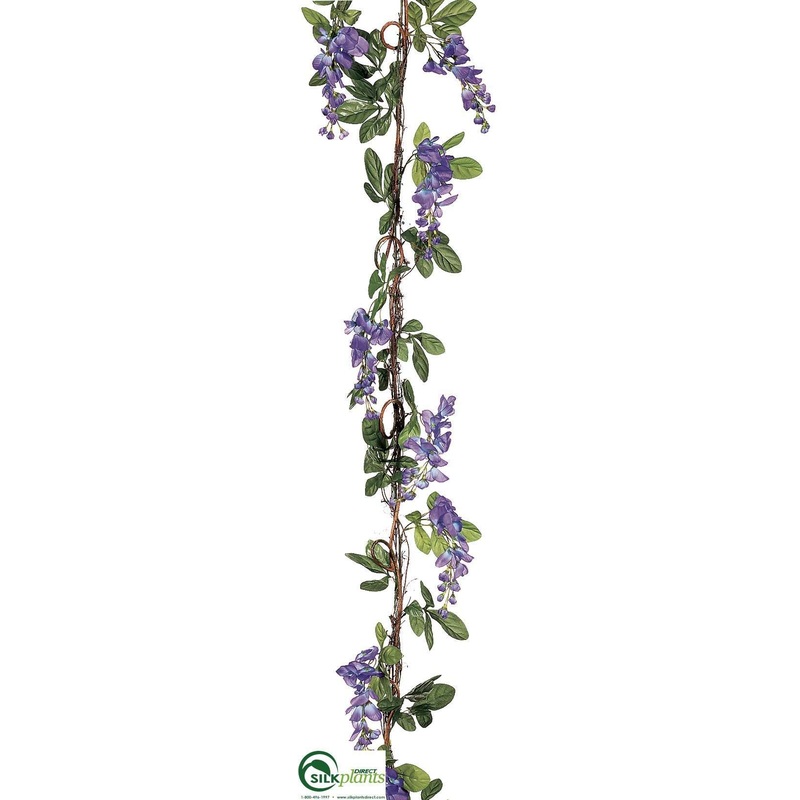Wisteria Garland – Purple – Pack of 6