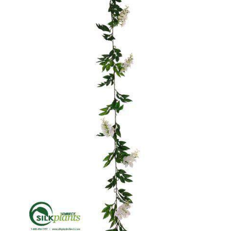 Wisteria Garland – White – Pack of 12
