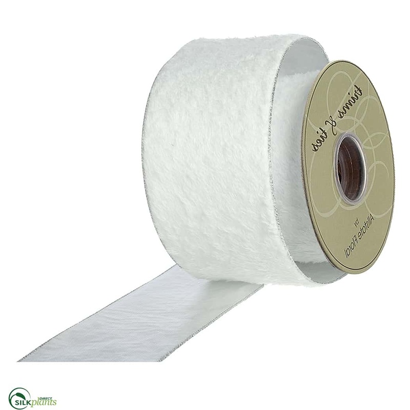 Fur Ribbon – White – Pack of 6