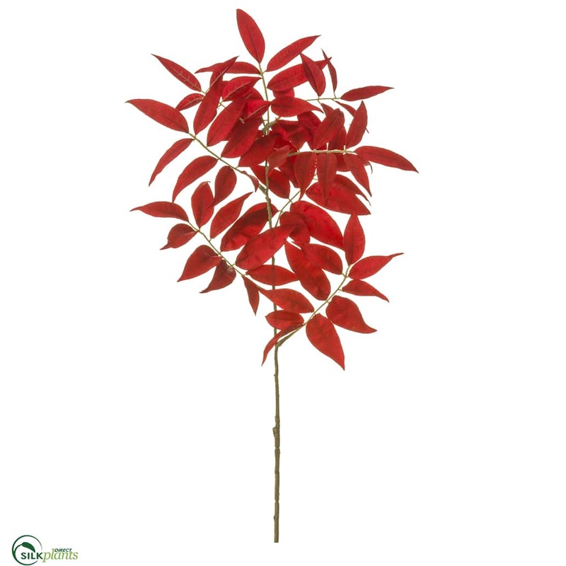 Pepperberry Leaf Spray – Red – Pack of 12
