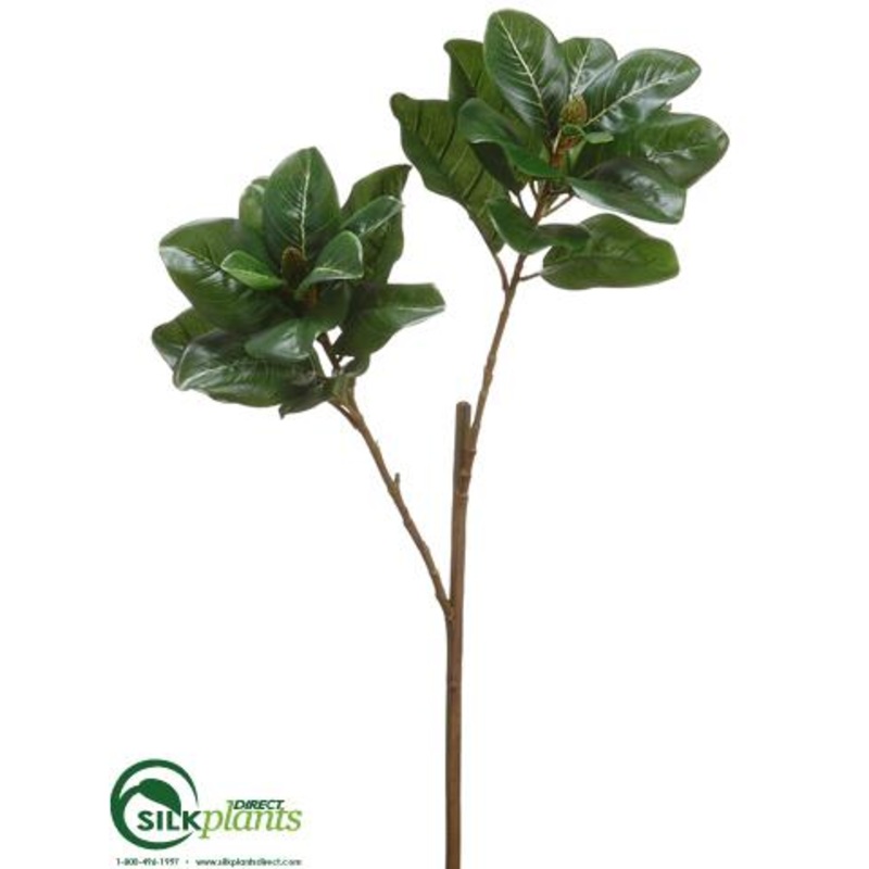 Magnolia Leaf Spray – Green – Pack of 6