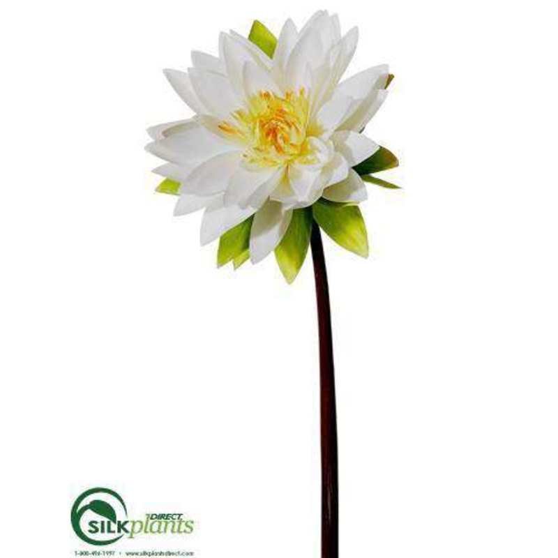 Water Lily Spray – White – Pack of 6