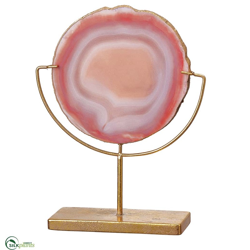 Agate Stone Table Top – Pink Gold – Pack of 4