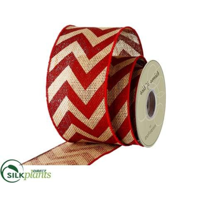 Zigzag Ribbon – Red Brown – Pack of 6