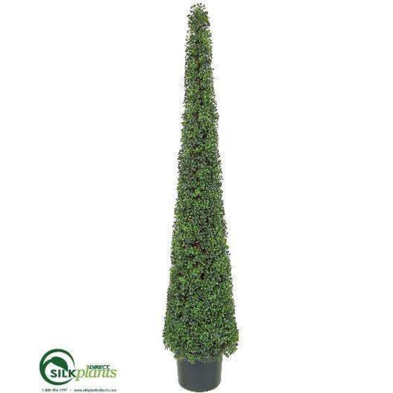 6′ Boxwood Pyramid Topiary – Green – Pack of 2