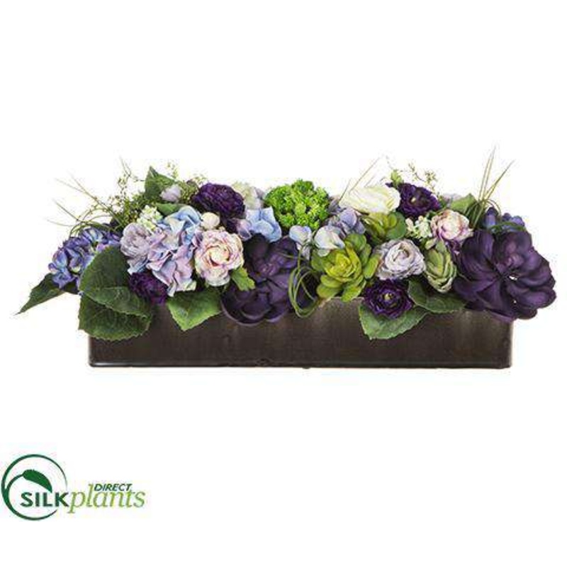 Ranunculus, Hydrangea, Succulent – Lavender Purple – Pack of 1