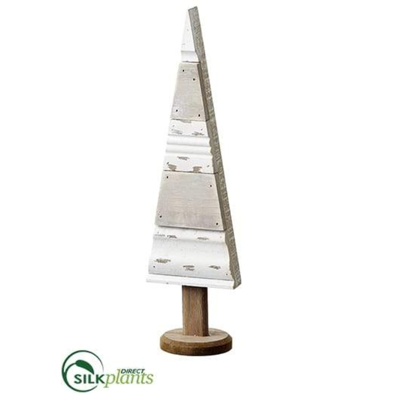 Wood Tree Table Top – Brown White – Pack of 2