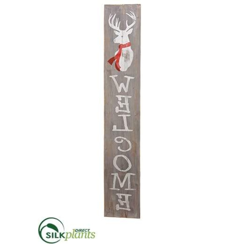 Wood Welcome D?cor – White Natural – Pack of 6