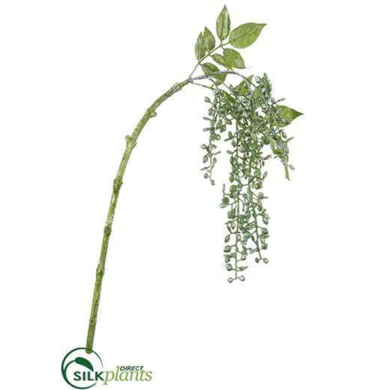 Woodbine Tree Berry Spray – Green Metallic – Pack of 24