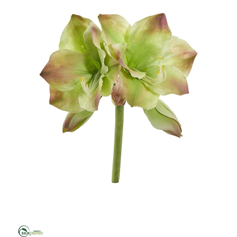 Amaryllis Artificial Flower – Green – Pack of 4