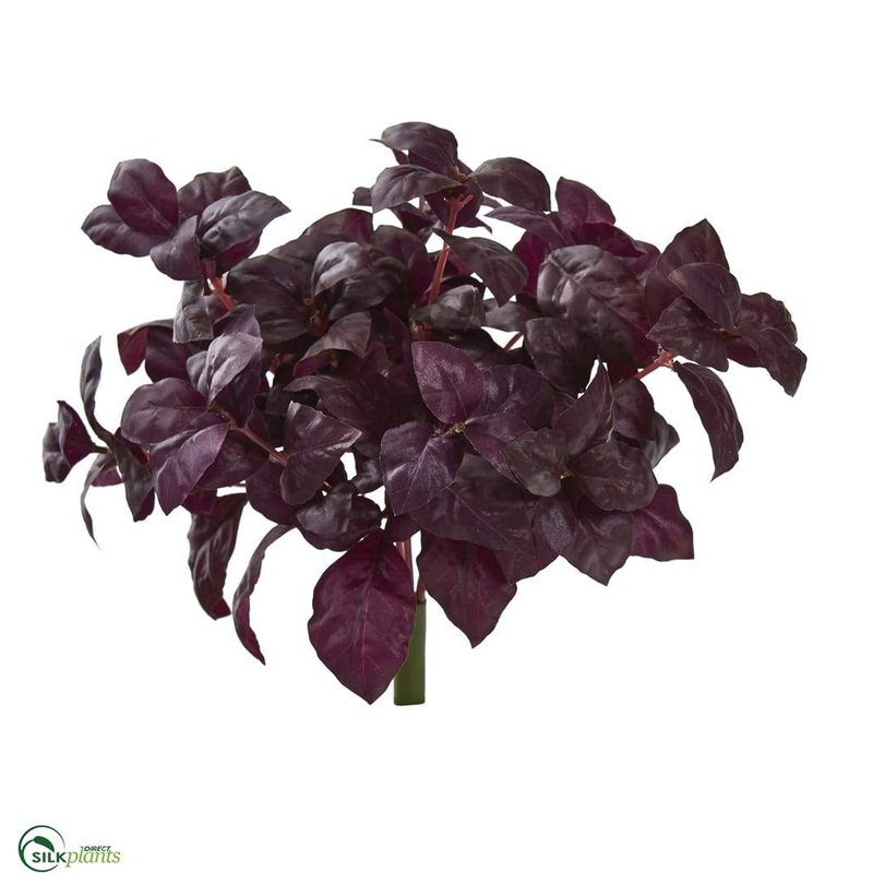 Basil Artificial Plant – Burgundy – Pack of 6