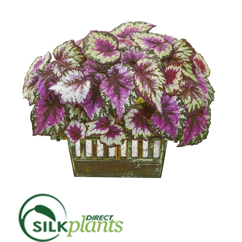 Wax Begonia Artificial Plant – Pack of 1