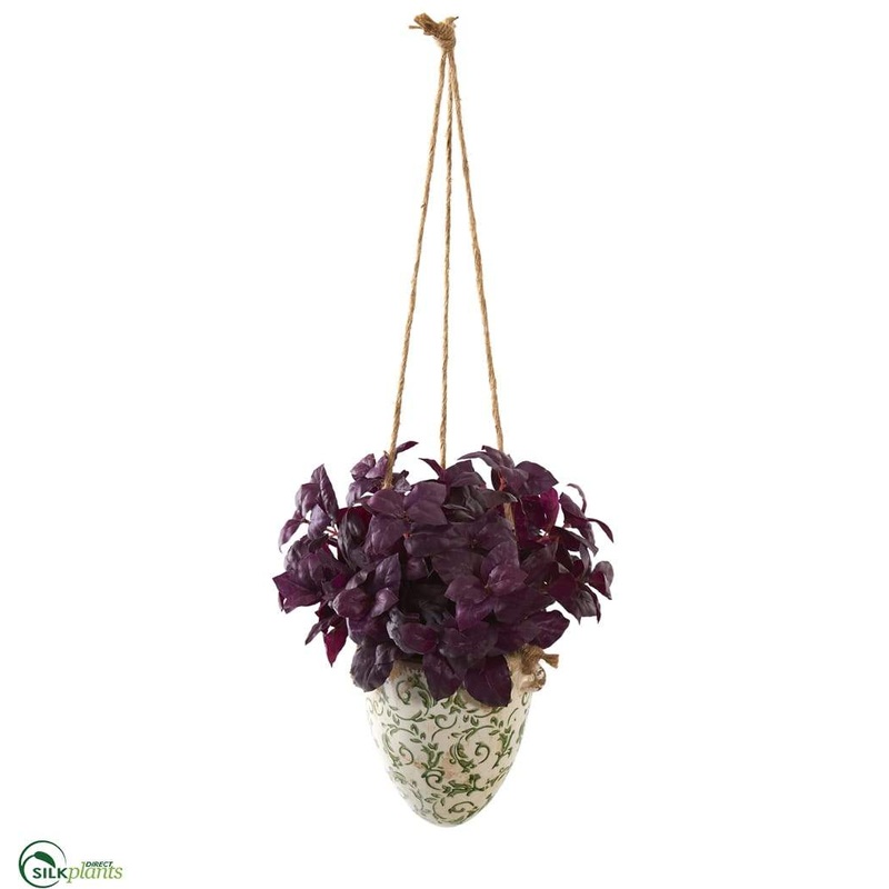 Basil Artificial Plant – Burgundy – Pack of 1
