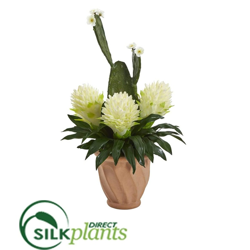 Bromeliad and Cactus Artificial Plant – Pack of 1