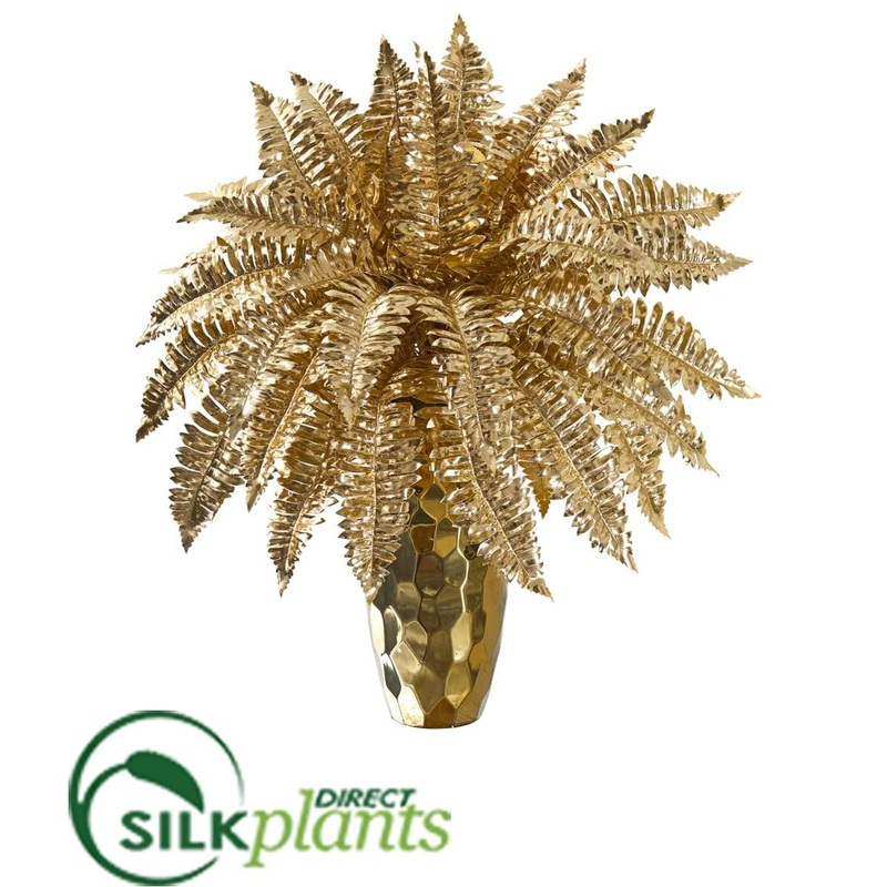 Golden Boston Fern Artificial Plant – Pack of 1