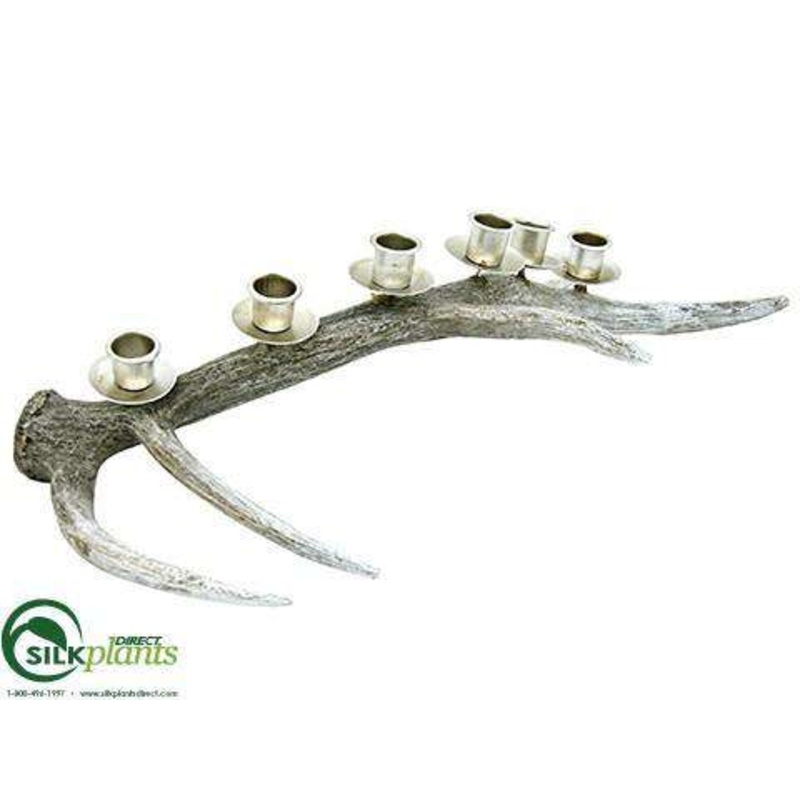 Antler Candleholder – Brown Whitewashed – Pack of 1