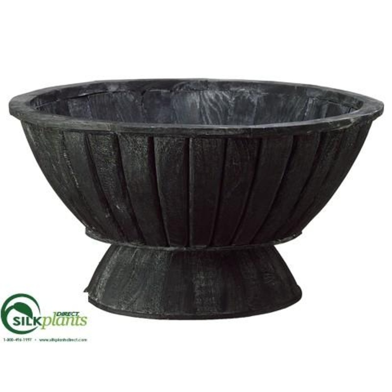 Wood Footed Asian Bowl – Black Antique – Pack of 3