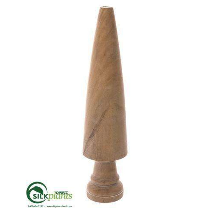 Wood Cone Topiary – Natural – Pack of 3
