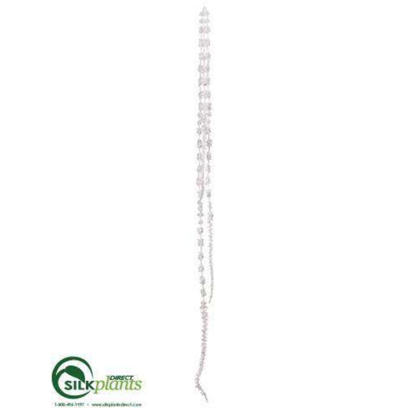 Amaranthus Garland – White Glittered – Pack of 12