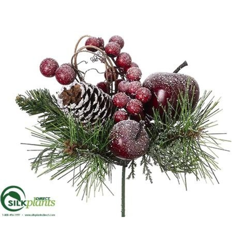 Apple, Berry, Pine Cone Pick – Red Brown – Pack of 48