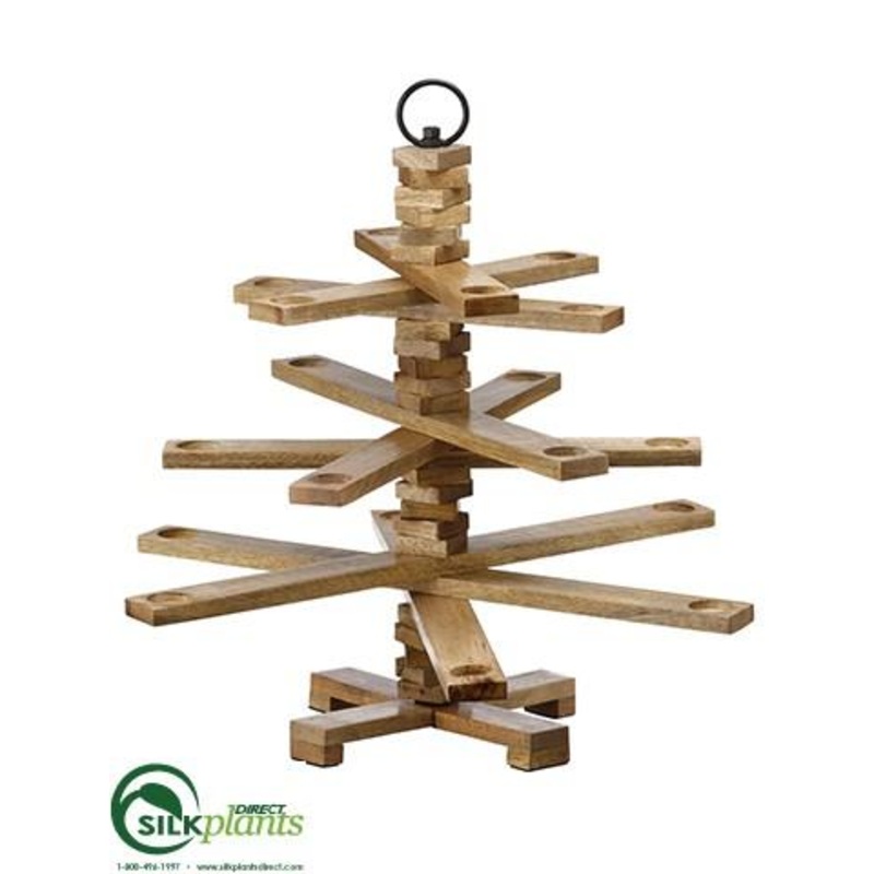 Wood Candleholder – Natural – Pack of 1