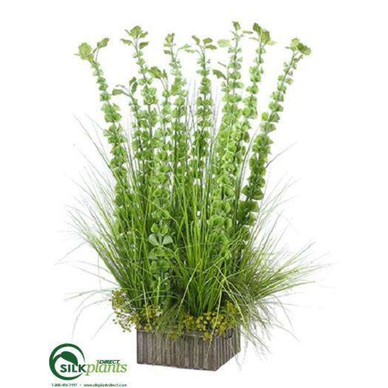 Bells Of Ireland, Willow Grass Arrangement – Green – Pack of 1