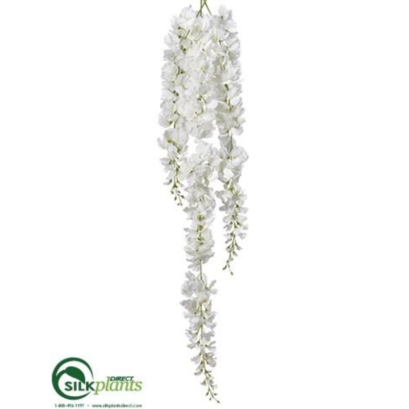 Wisteria Garland – White – Pack of 6