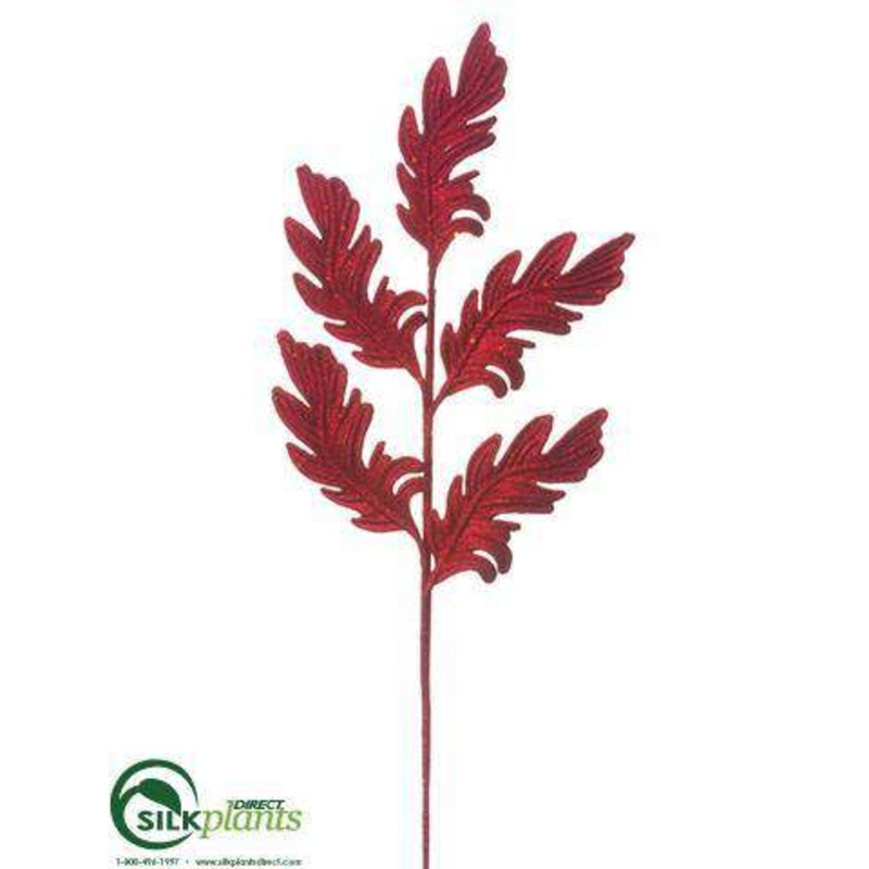 Acanthus Leaf Spray – Red – Pack of 24