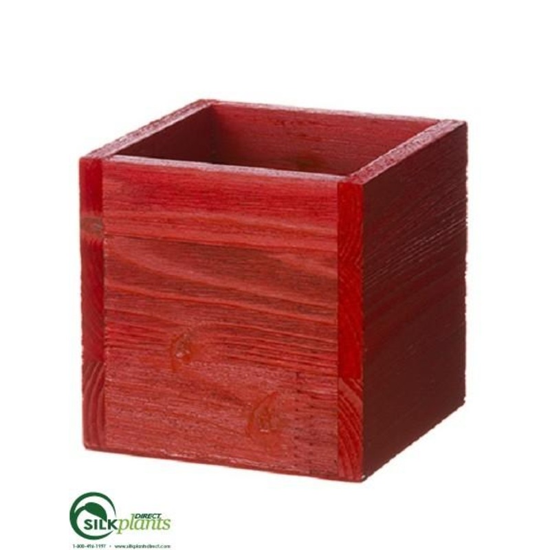 Wood Box – Red – Pack of 12