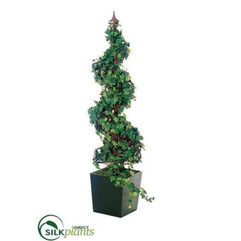 Curly Ivy Spiral Topiary – Green – Pack of 1