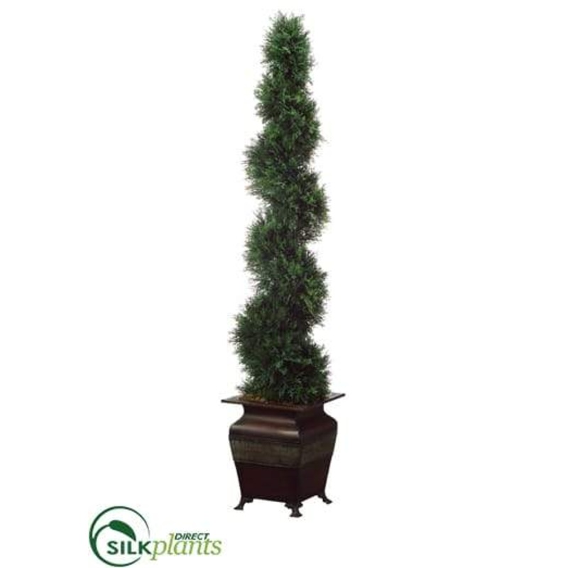 Spiral Cedar Topiary – Green – Pack of 1