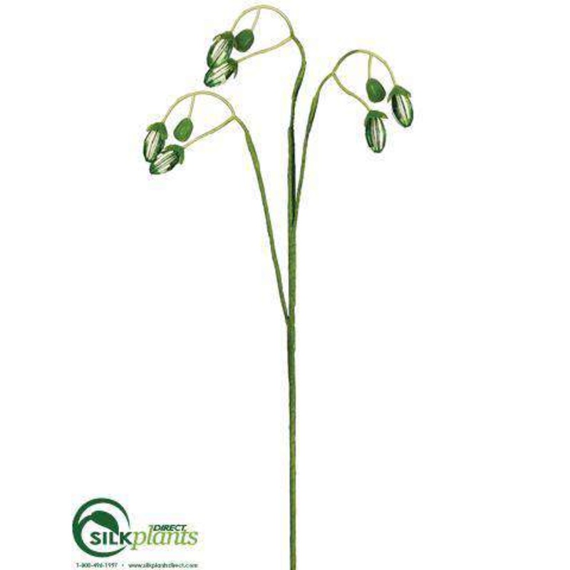 Weeping Faux Crystal Berry Spray – Green – Pack of 12