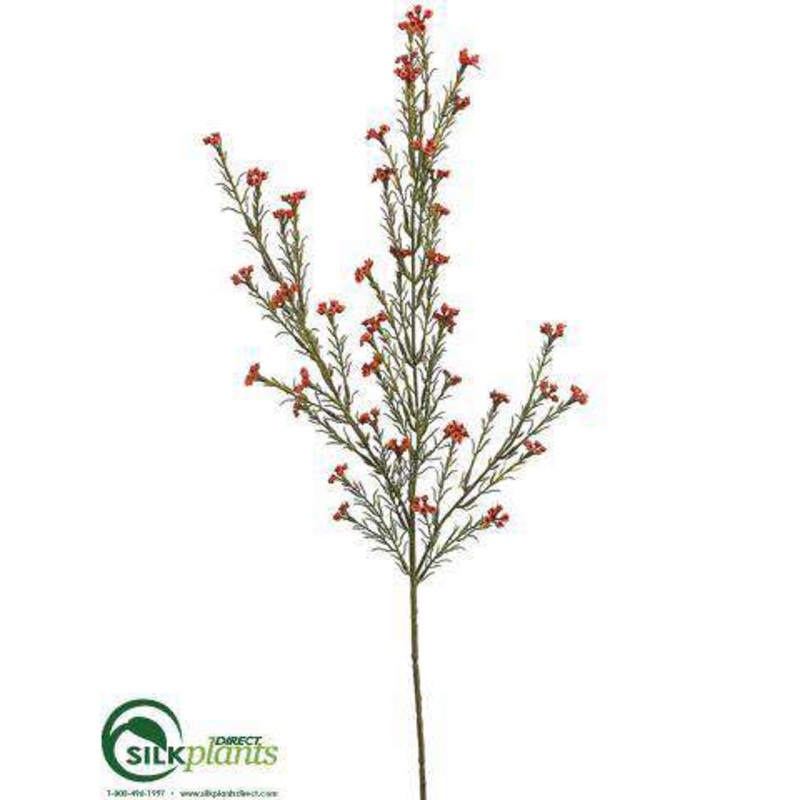 Wax Flower Spray – Orange Gold – Pack of 12