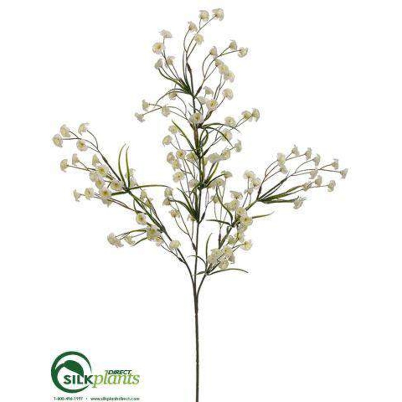 Wax Flower Spray – White – Pack of 12