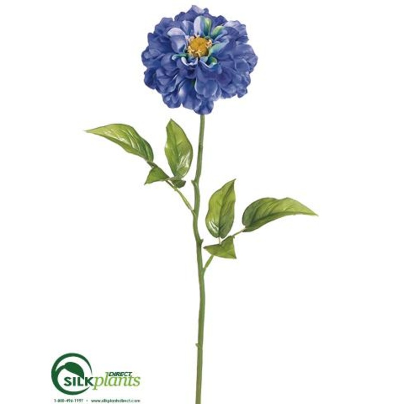 Zinnia Spray – Blue Two Tone – Pack of 12