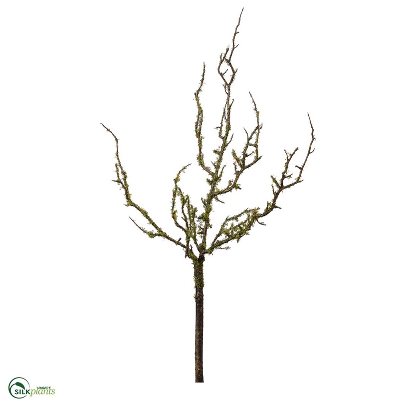 Twig With Moss Spray – Green – Pack of 12
